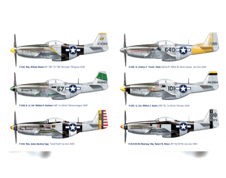 Сборная модель Самолет P-51 D/K Pacific Aces