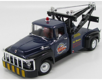 FORD F-100 Pick tow truck Breakdown Bob's towing road service (1956), blue/black