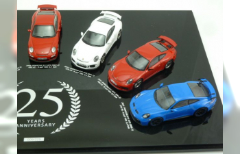 Набор из семь моделей PORSCHE 911 GT3 25-я годовщина