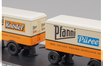 KRUPP Titan mit Anhänger "Pfanni", orange / beige