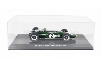 BRABHAM F1 Bt24 Repco Bt24 №2 World Champion Season (1967) Denis Hulme - Con Vetrina - With Showcase, Green Gold
