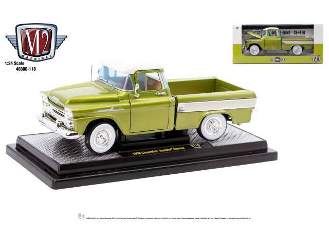 CHEVROLET Apache Cameo (1958), green/white