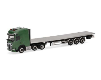 DAF XG 6x2 vlakke oplegger Nederlandse Leger (NL), green
