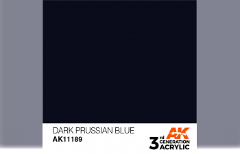 Краска акриловая 3rd Generation Dark Prussian Blue 17ml