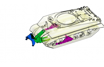 Набор для доработки M4A3 (75) W and M1 Dozer Blade