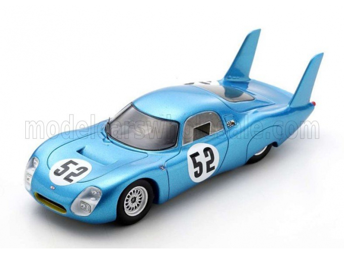 PEUGEOT Cd Sp66 Team S.e.c. Automobiles №52 24h Le Mans (1967) Dennis Dayan - Claude Ballot Lena, Light Blue