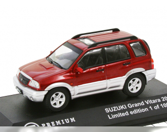 Suzuki Grand Vitara 2001 красный с серебристым