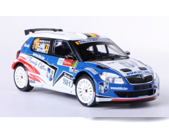 SKODA Fabia S2000 10 Winner Ypres Rally (F.Loix - F.Miclotte) 2010, blue