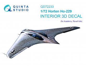 3D Декаль интерьера кабины Horten Ho 229 (Academy)