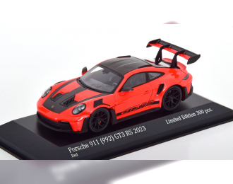 PORSCHE 911 (992) GT3 RS Weissach Package (2023), orange carbon