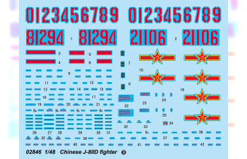 Сборная модель Китайский истребитель-перехватчик Shenyang J-8IID