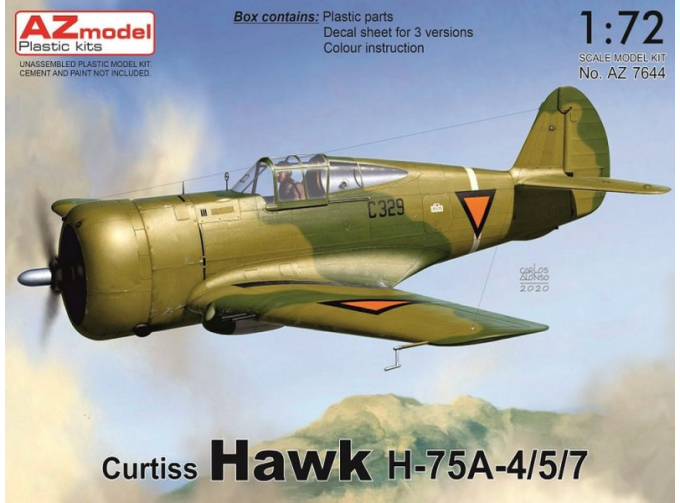 Сборная модель Curtiss Hawk H-75A-4/5/7