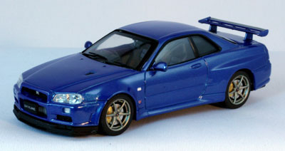 NISSAN Skyline GTR R34 V-SpecII, blue