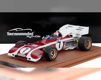 FERRARI F1 312b2 №7 South African Gp (with Pilot Figure) (1971) Mario Andretti, Red White