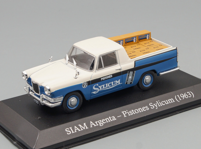 SIAM Argenta Pistones Sylicum (1963), blue / white