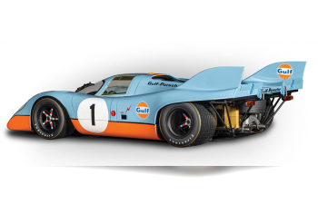 Сборная модель PORSCHE - 917K N 1 RACING GULF EDITION 1971 - LIGHT BLUE ORANGE