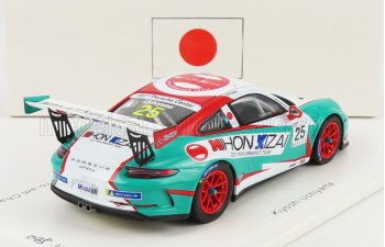 PORSCHE 911 991 Gt3 Cup N25 Porsche Carrera Cup Japan Pro-am Champion (2021) Kiyoshi Uchiyama, Light Blue White