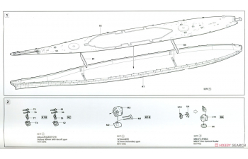 Сборная модель Missouri Battleship BB-63 1945