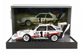 AUDI Quattro Sport S1 E2 №1 Winner Rally Pikes Peak Hill Climb (1987) Walter Rohrl, Yellow White Red