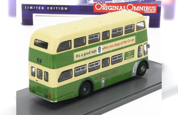 LEYLAND Pd3 Autobus Queen Mary 1970, Green Cream