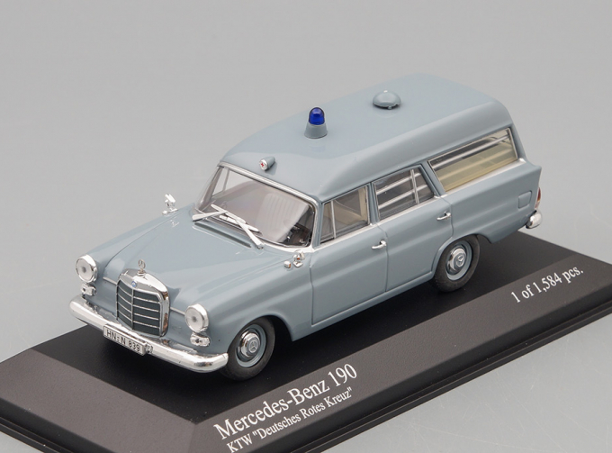 MERCEDES-BENZ 190 W110 Krankenwagen Deutsches Rotes Kreuz (1961), grey