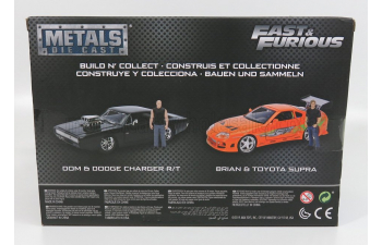 DODGE Dom's Dodge Charger R/t 1970 - With Figure Dominic Toretto - Fast & Furious 7, Matt Black