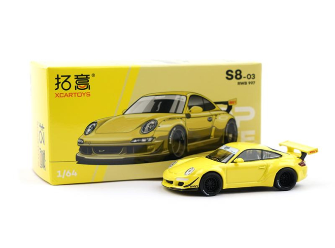 PORSCHE RWB 997, yellow