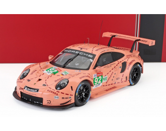PORSCHE 911 991 Rsr Team Porsche Gt N 92 Winner Lmgte Pro Pink Pig Tribute 24h Le Mans (2018) Micheal Christensen - Kevin Estre - Laurens Vanthoor, Pink