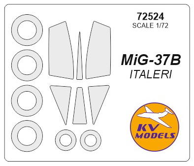 MиГ-37Б Ferret E (ITALERI #162 / BILEK #05 / MODELIST #207247) + маски на диски и колеса