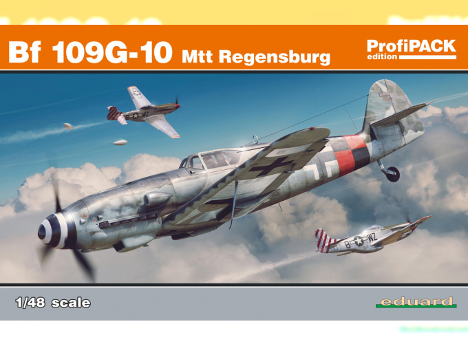 Сборная модель Немецкий истребитель Messerschmitt Bf.109 G-10 Mtt Regensburg