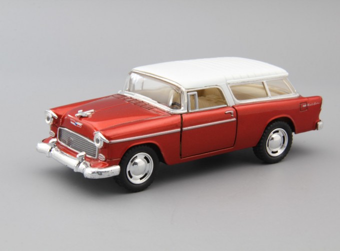 CHEVROLET Nomad (1955), red metallic / white