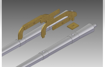 Металлический ствол 23mm 2A14 L/87,5 Set of two barrels mainly used on AA gun