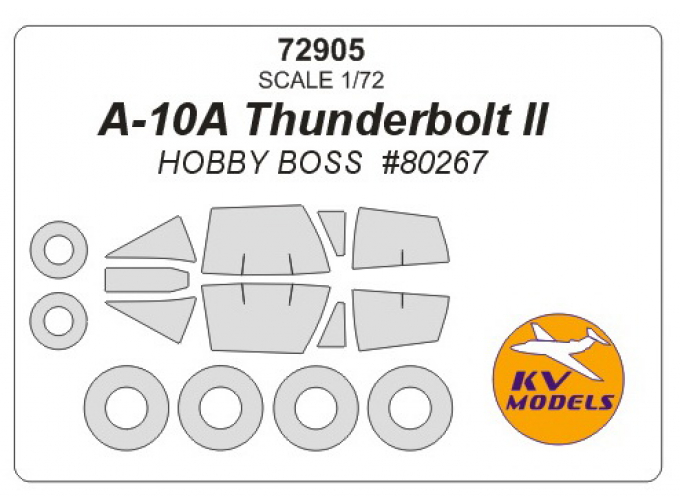 Маска окрасочная для A-10A Thunderbolt II + маски на диски и колеса