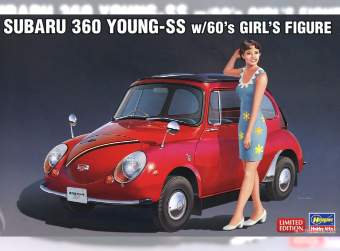 Сборная модель SUBARU 360 Young-ss With Girl Figure (1958)