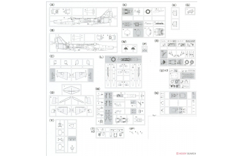Сборная модель LOCKHEED MARTIN Cf-104d Starfighter Military Airplane