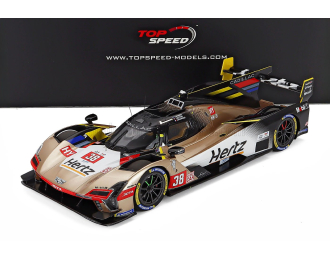 CADILLAC V-series R 5.5l V8 Team Hertz Jota №38 24h Le Mans (2025) Earl Bamber - Sebastien Bourdais - Jenson Button, Gold White Black