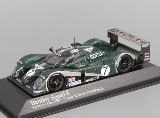 BENTLEY Speed 8 Le Mans 24 hrs. Winners: Kristensen/Smith/Capello #7 (2003), green