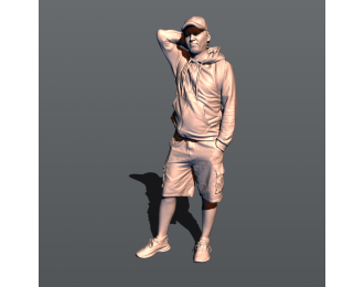 Фигура Я с рюкзаком (масштаб 1:24, окрашенная)