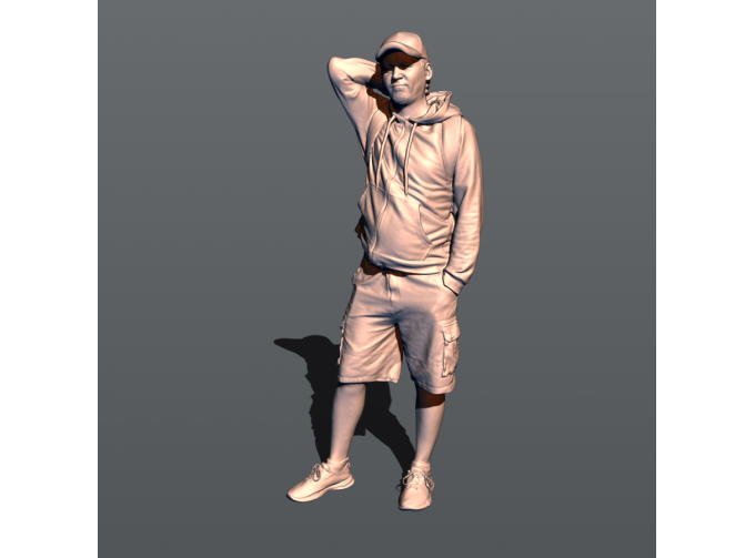 Фигура Я с рюкзаком (масштаб 1:24, окрашенная)