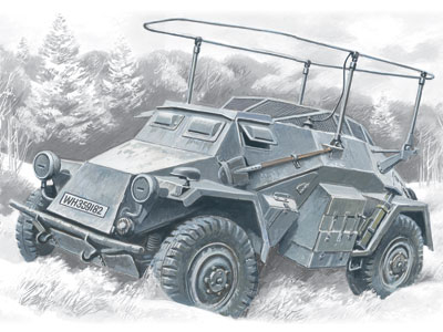 Сборная модель Sd.Kfz.261- германский бронеавтомобиль радиосвязи
