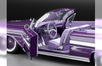 CHEVROLET Impala Convertible Lowrider (1961), purple