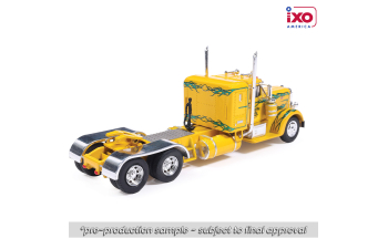 PETERBILT 350 Tractor Truck 3-assi (1952), yellow with green flames