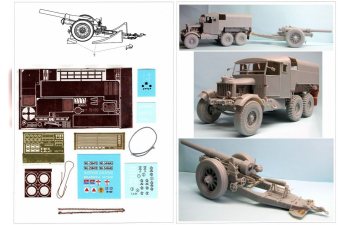 Сборная модель Heavy Artillery Tractor R100 w/ 7,2 Inch Howitzwer