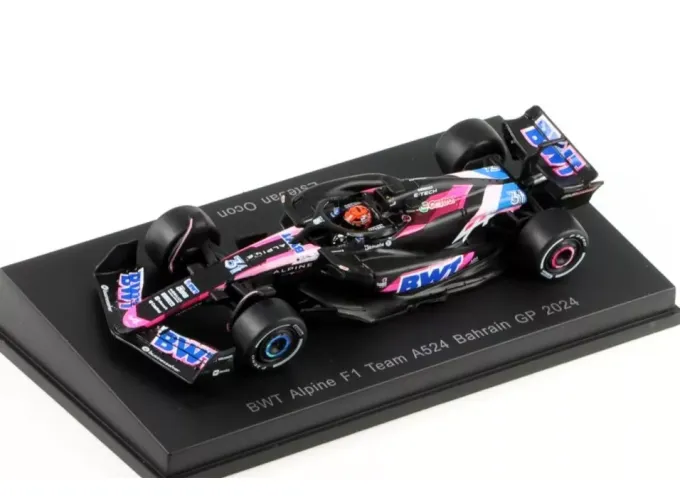 ALPINE F1 A524 Team Bwt Alpine №31 Bahrein GP (2024) Esteban Ocon, Black Blue Pink