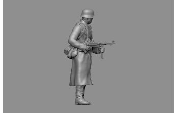 Фигурка Немецкий солдат в шинели №2 (под покраску)