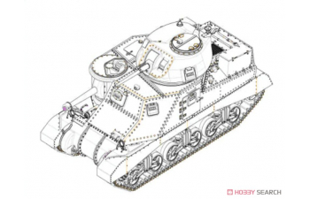 Сборная модель Средний танк M3 Grant