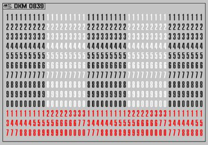 Набор декалей троллейбусных парковых номеров Ростов-на-Дону (100х70)