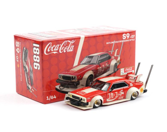 DATSUN Skyline C210 Bosozoku Style Coca-Cola, red / beige