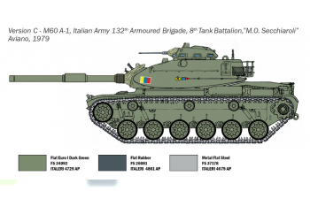 Сборная модель Американский основной танк M60A1