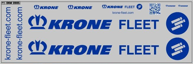 Декаль полуприцепы Krone Вариант 1 (200х70)